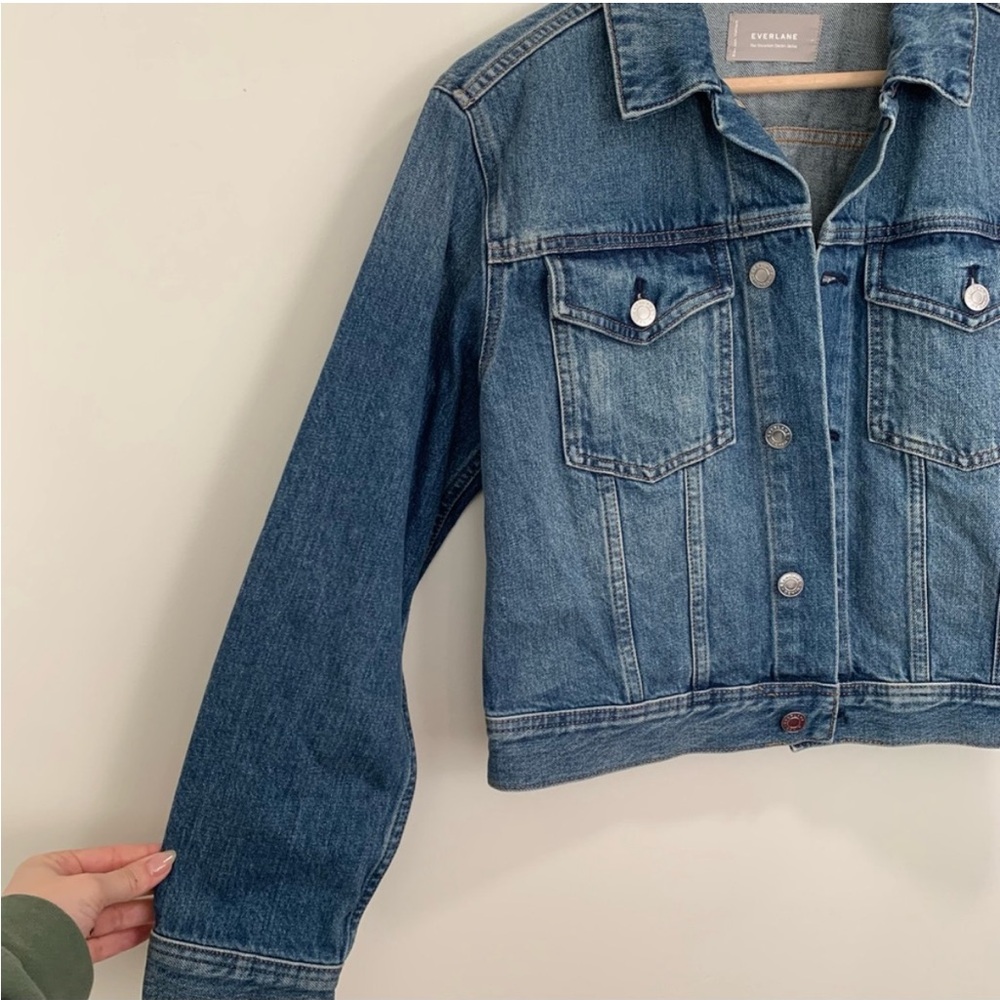 Everlane The Shrunken Denim Jacket L - Picture 6 of 9